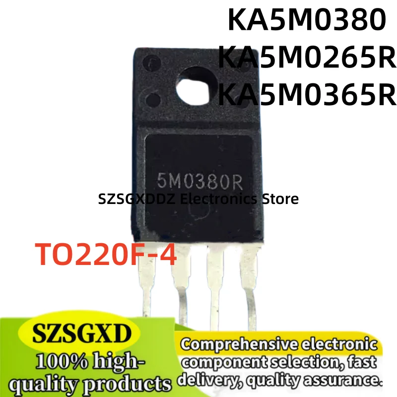 5-10 units 100% new KA5M0365R, TO-220F, KA5M0365, KA5M0380R, KA5M0265R TO220F-4, 5M365R, 5M0365R, 5M0380R, 5M0265R