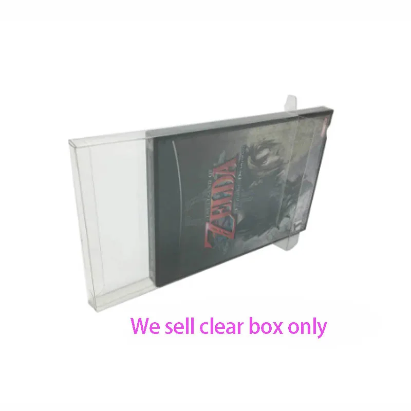 Transparent PET protective cover For GameCube For NGC USA version storage display box Collection case
