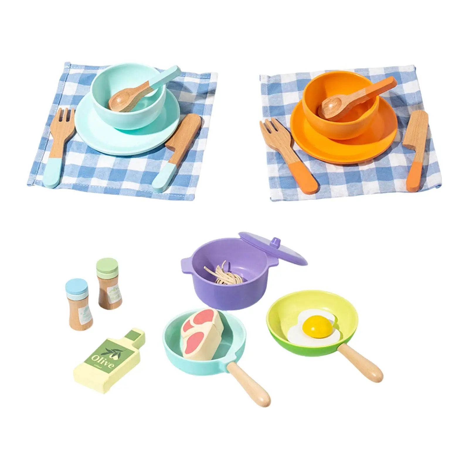 

Kitchen Toys Set Cookware Utensils Toys for Kids Age 3+ Years Birthday Gifts