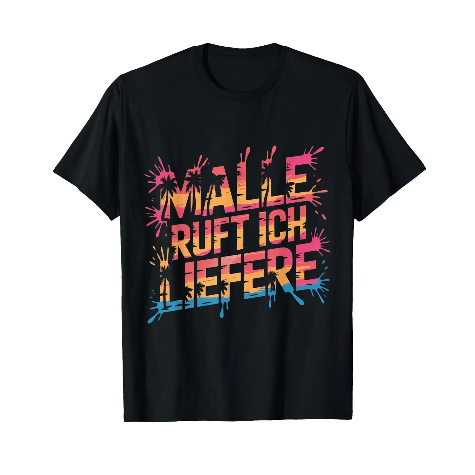 Camiseta Sangria Calls I Deliver Mallorca Party Mode, estilo vintage, lavada, cómoda, con gráfico, elástica, unisex, elegante, estilo streetwear