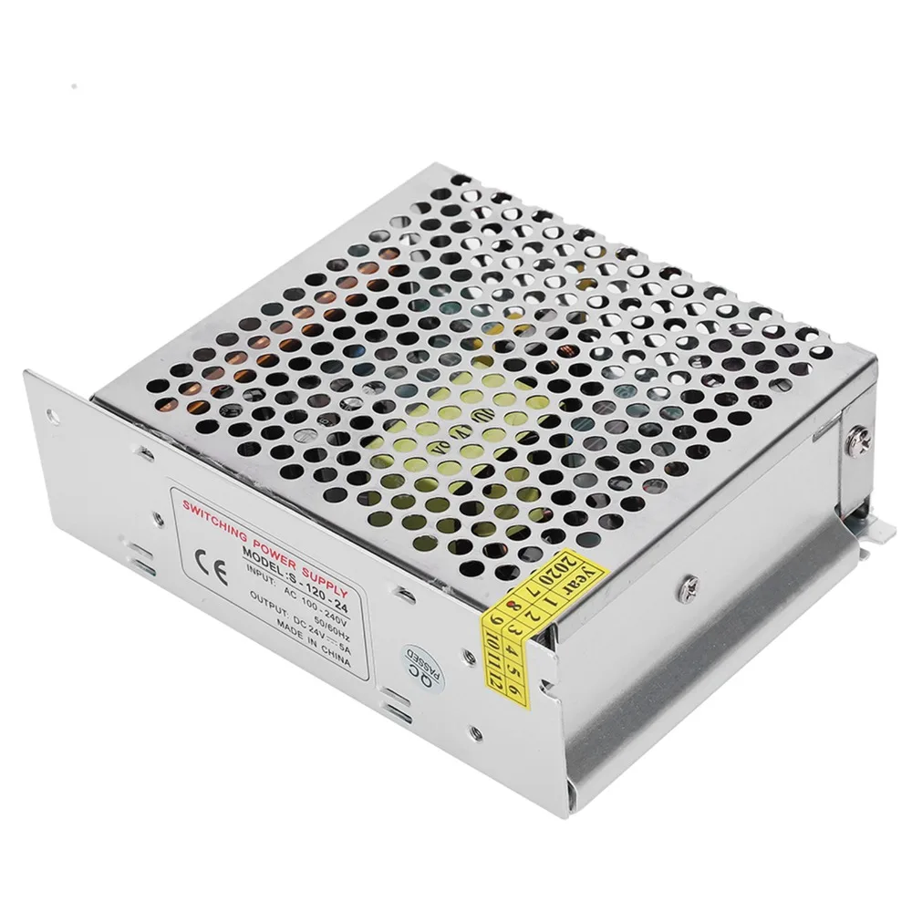 DC24V 5A 120W/2A 48W Switching Power Supply Regulated AC100-240V Transformer Waterproof Overload Protection LED Driver