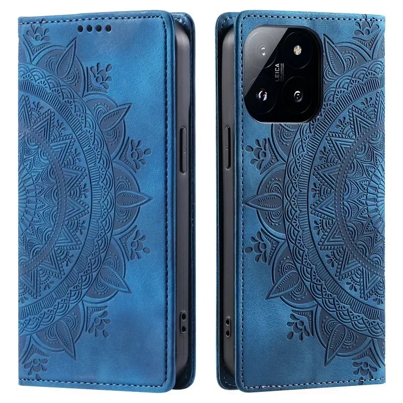 For Redmi Note 13 Pro 5G 4G Leather Flip Book Case For Xiaomi Redmi Note 13 Pro Plus 12 Turbo 3 12S X6 M6 F6 Pro Magnetic Cover