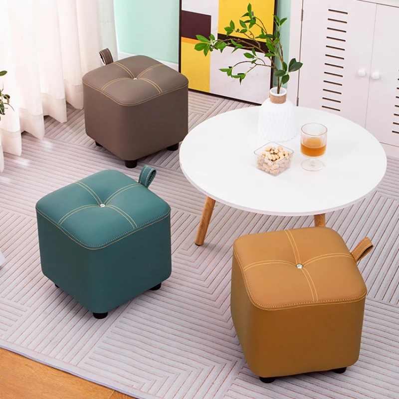 Vanity Retro Living Room Stool Upholster Bedroom Hallway Portable Office Multifunctional Designer Tabouret Nordique Furniture