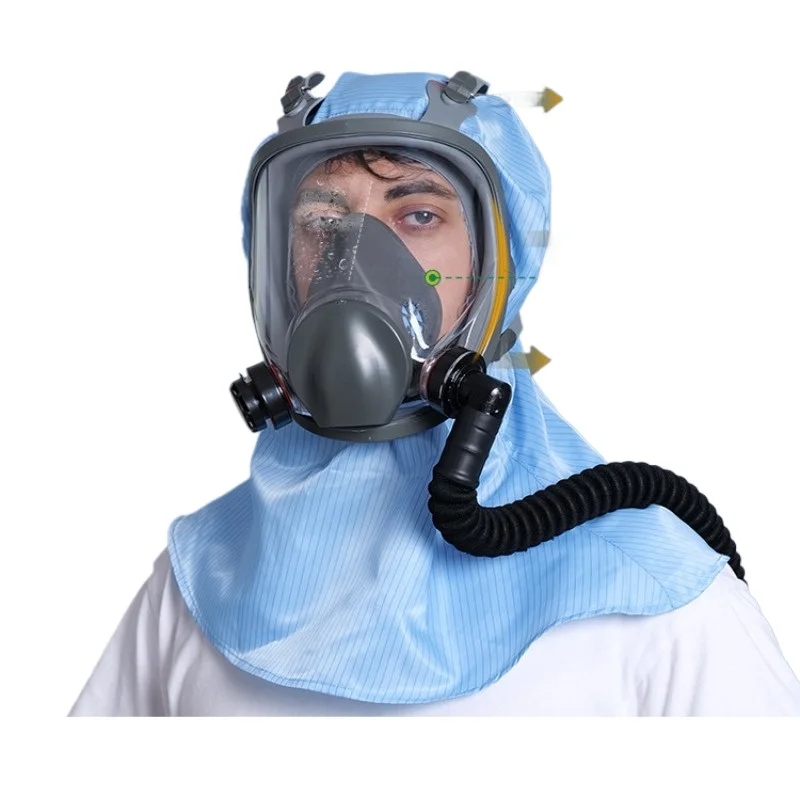 For Electric Air Supply Gas Mask Chemical Gas Spray Paint Anti-industrial Dust Auxiliary Air Supply Gas Mask