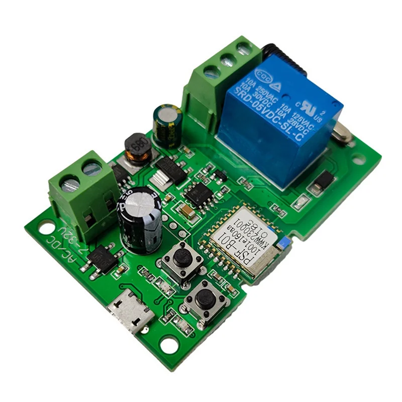 【Superdeals】Módulo de relé inalámbrico inteligente Control remoto por voz RF interruptor inteligente autoblocante de avance lento de un solo canal