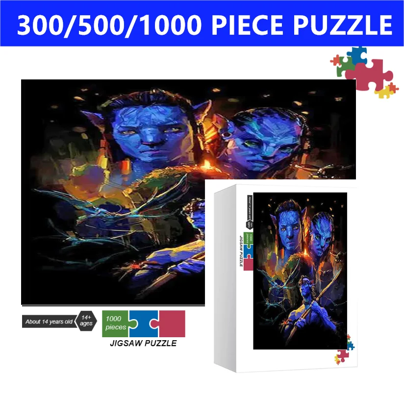 Disney Avatar Movie300/500/1000 Mosaic Puzzle Game Holiday Gift Boy Handmade Interested Decoration