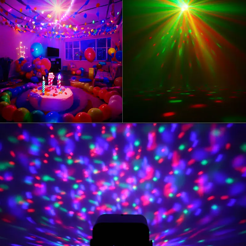 WZSTAR  Hot Selling 4 Eyes Magic Ball Decoration Light Memory Function Disco Light LED Wedding Dance for Bar Club Events
