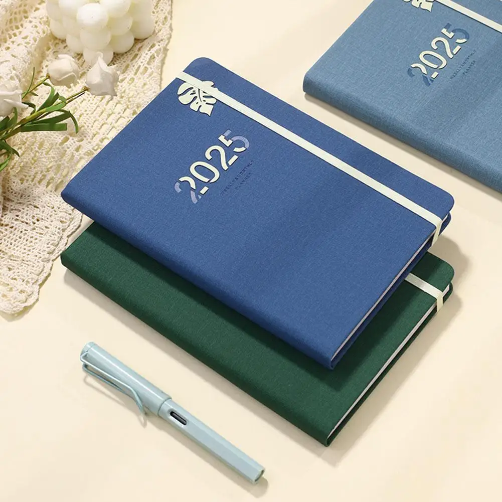 2025 Schedule Plan Notepad Time Management Notebook Diary Planner อุปกรณ์ Organizer สํานักงานนักเรียนหนังสือเดือนการเขียน X7H1