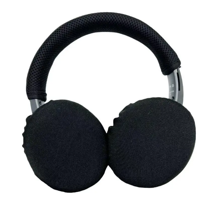 2 Stück elastische Elastan-Kopfhörer-Ohrenschützer, waschbare, dehnbare Ohrpolster-Schutzvorrichtungen für Over-Ear-Kopfhörer, Kopfhörer-Schweißpolster. – Detail 3