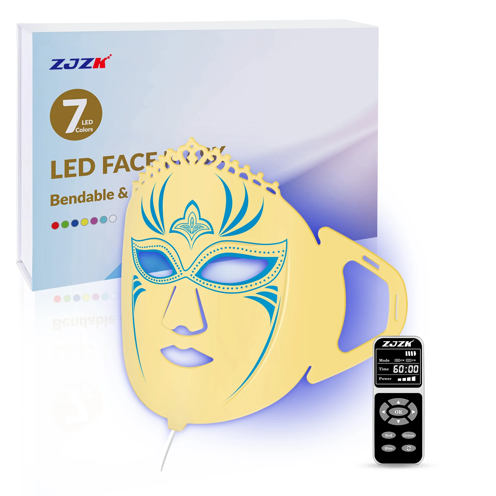 

ZJZK Acne Red Light Therapy 850nmx120chips+940nmx120chips LED Infrared Skin Device Lasers For Pain Relief Proliferated Collagen