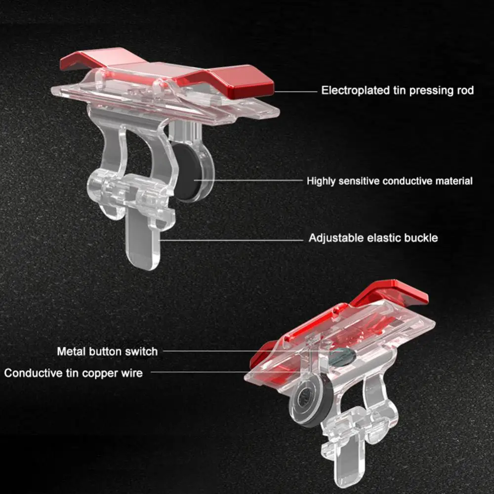 E9 1 Pair Mobile Phone L 1 R1 Fire Button Aim Gaming Trigger Shooters for PUBG Suitable For All Kinds Of Phones image 3