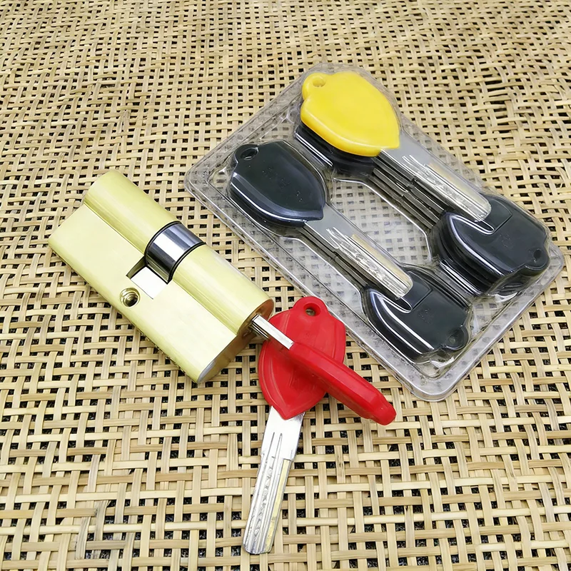 

Вход Европа стойка 85 90 95 100 110 120 130 мм цилиндр замка AB ключ Противоугонная дверь из чистой латуни замок для спальни Расширенный