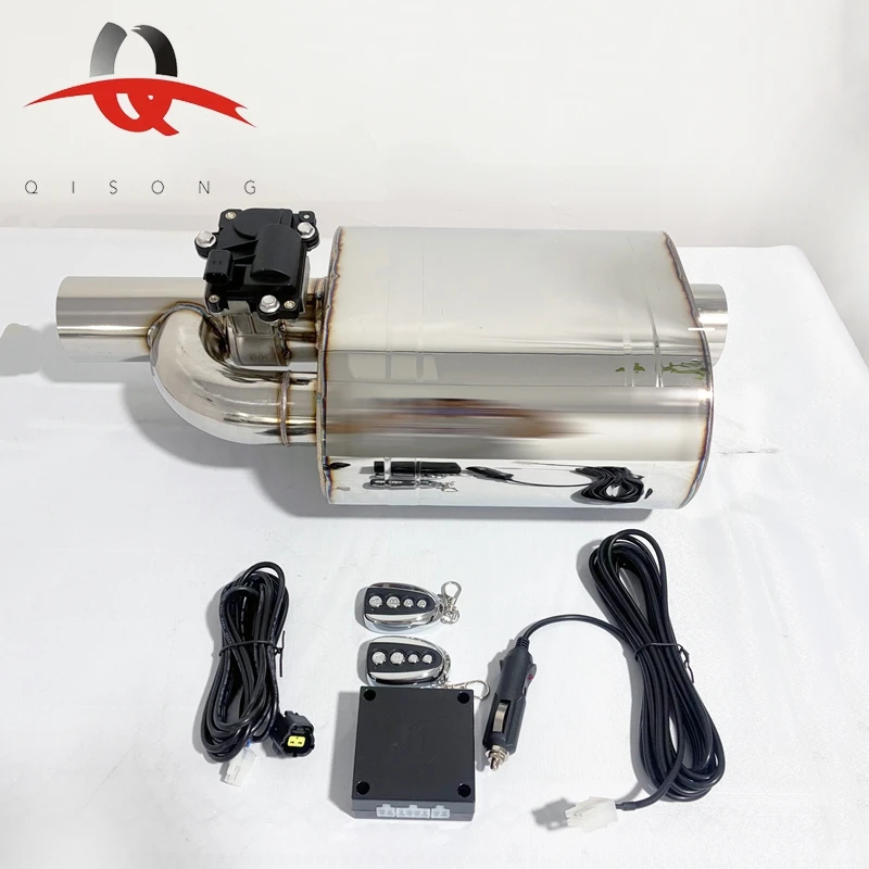 Car Exhaust Muffler With Electronic Remote Control Valve