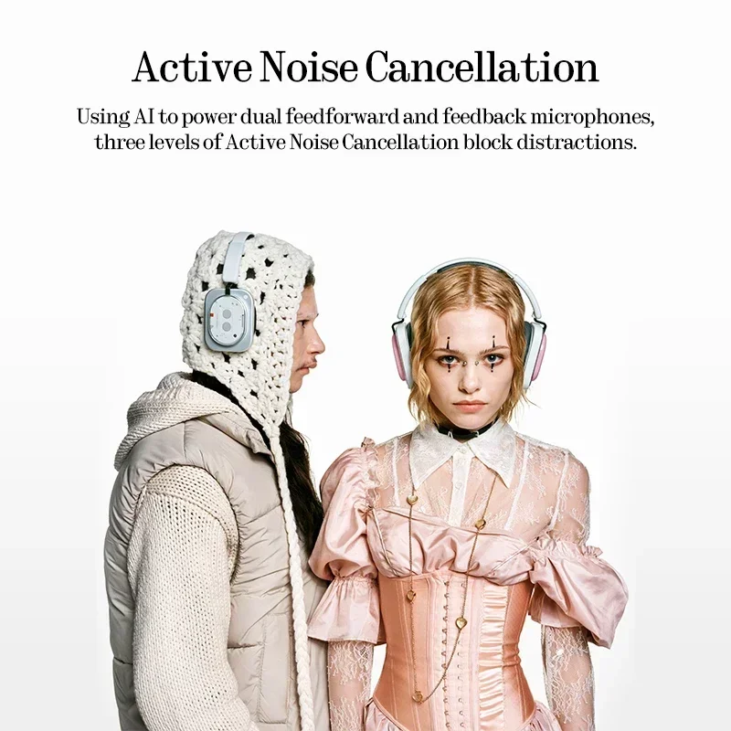 Nothing Headphone (a) Wireless ANC Headphones - Hi-Res Audio, 135h Battery