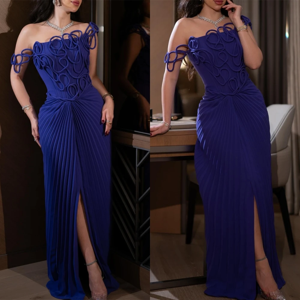 

Customized Elegant Boat Neck Evening Dress and Exquisite Jersey Special Occasion Gowns and Temperament Sleeveless Prom Dresses