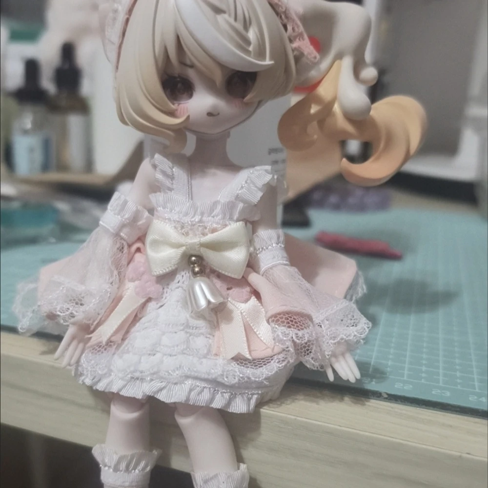 Ob11 movable doll's clothes, lace dress series set, 8 points, 12 points, BJD doll clothes view 6