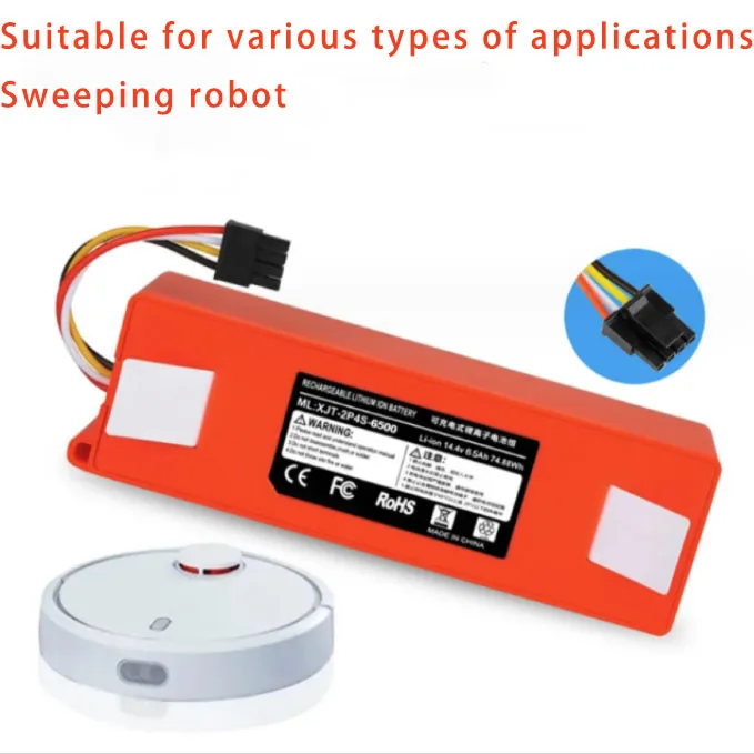 

Sweeper Battery BRR-2P4S-5200D for Roborock S50 S51 S55 T60 Batteries SweepingMopping RobotVacuum Cleaner 6800mAh 9800mAhli-ion