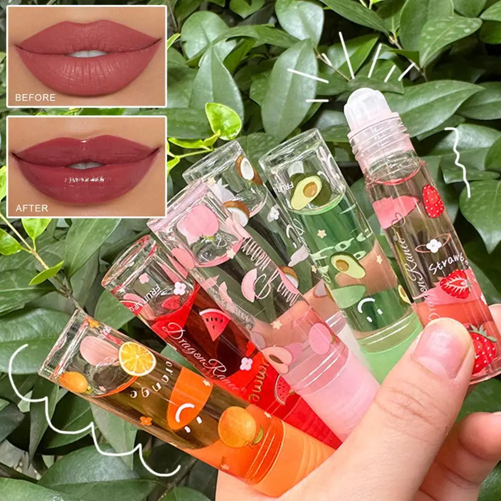 Brilho labial transparente, óleo transparente, esmalte, veludo, fosco, bálsamo, hidratante labial, líquido, fruta do ar, bonito Plumper, O6C3, novo, 1pc