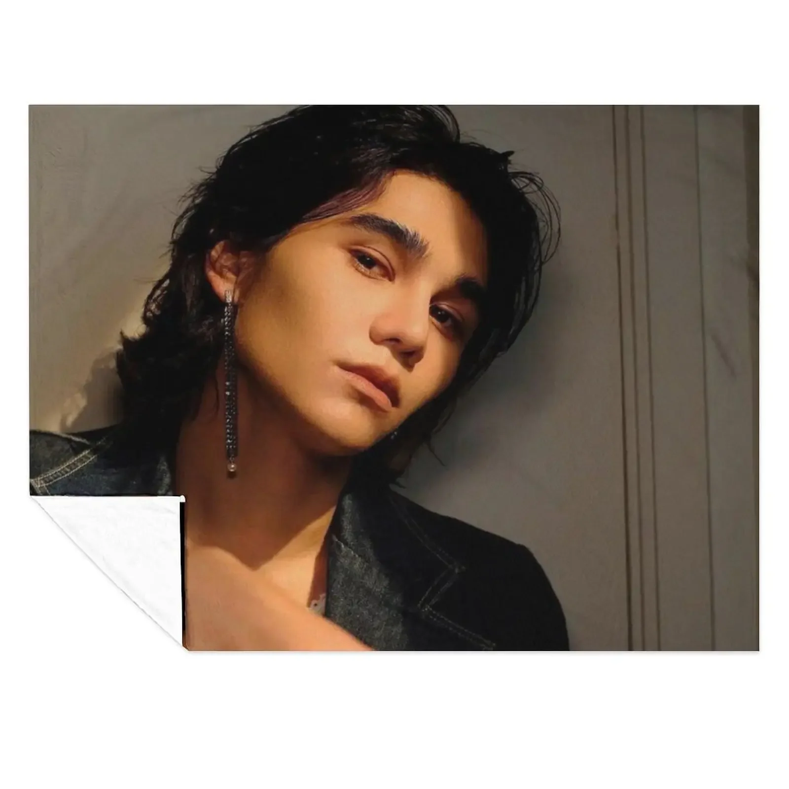 

Wuju bakery Sexy Black And White Jeff Satur Saturdayss favourite boy BL SERIES star actor thai asian cutie pie Throw Blanket