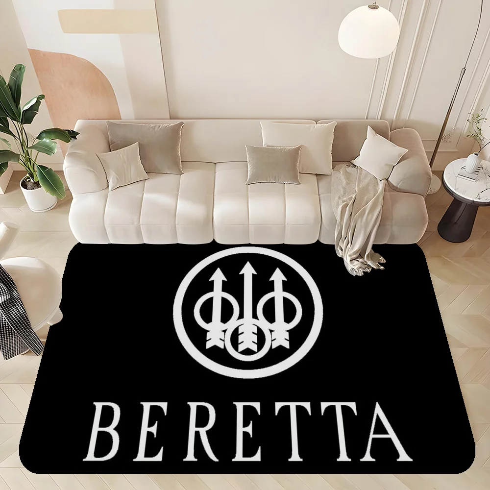 Gun Beretta Floor Mat Cheaper Anti-slip Modern Living Room Balcony Printed Bedside Mats