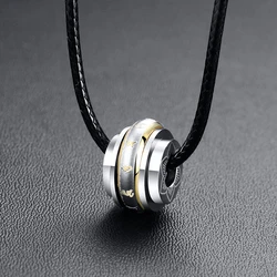 Good Luck Religious Six Words Mantra Spinner Pendant Om Mani Padme Hum Mantra Bead Necklace Buddhism Jewelry