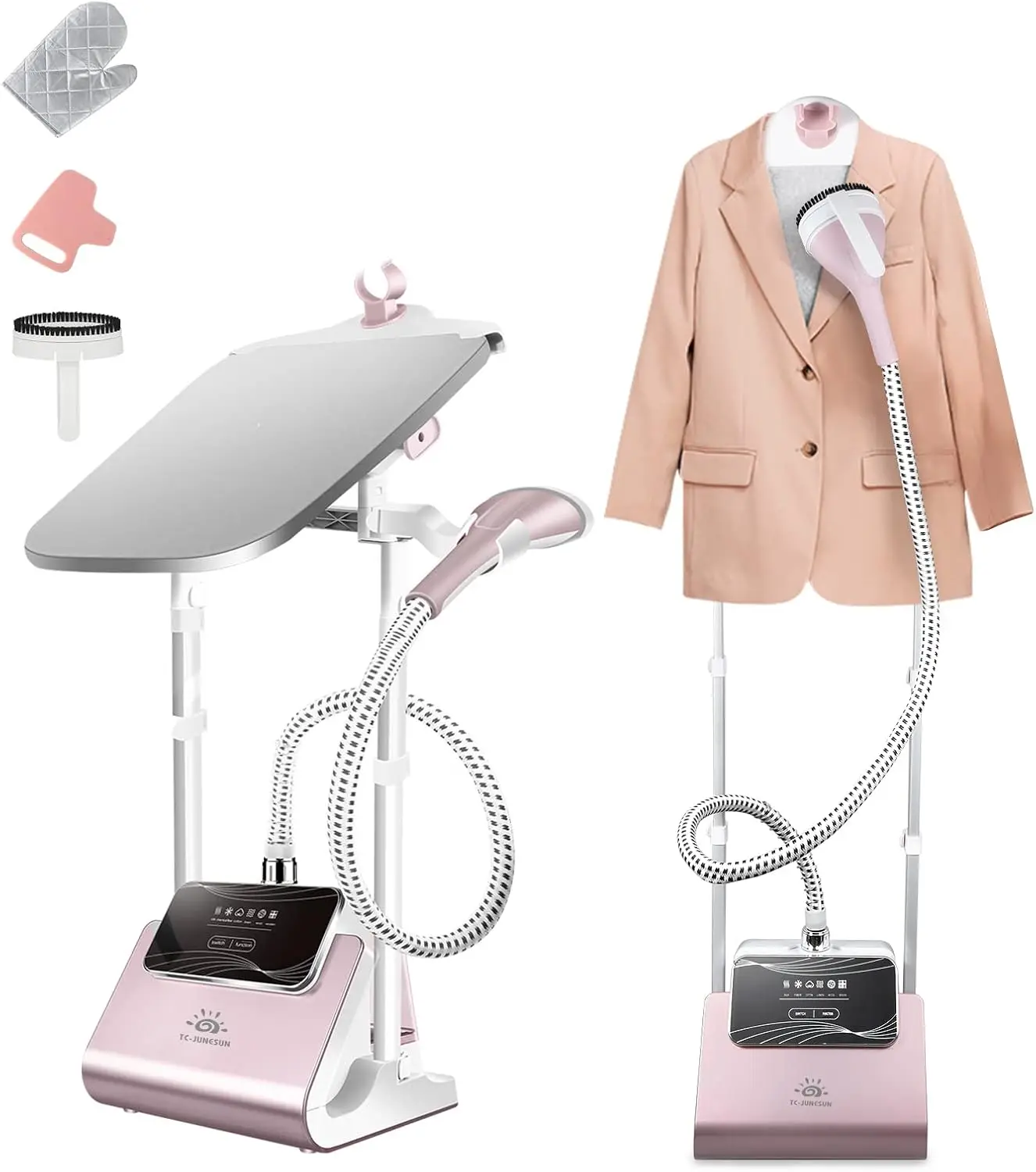 

Full Size Powerful Upright Clothes Steamer with Adjustable Ironing Board