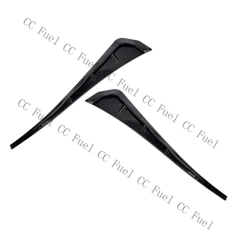 C+ 2x Glossy Black Side Fender Vent Air Wing Cover Body Moldings Trim Universal yp