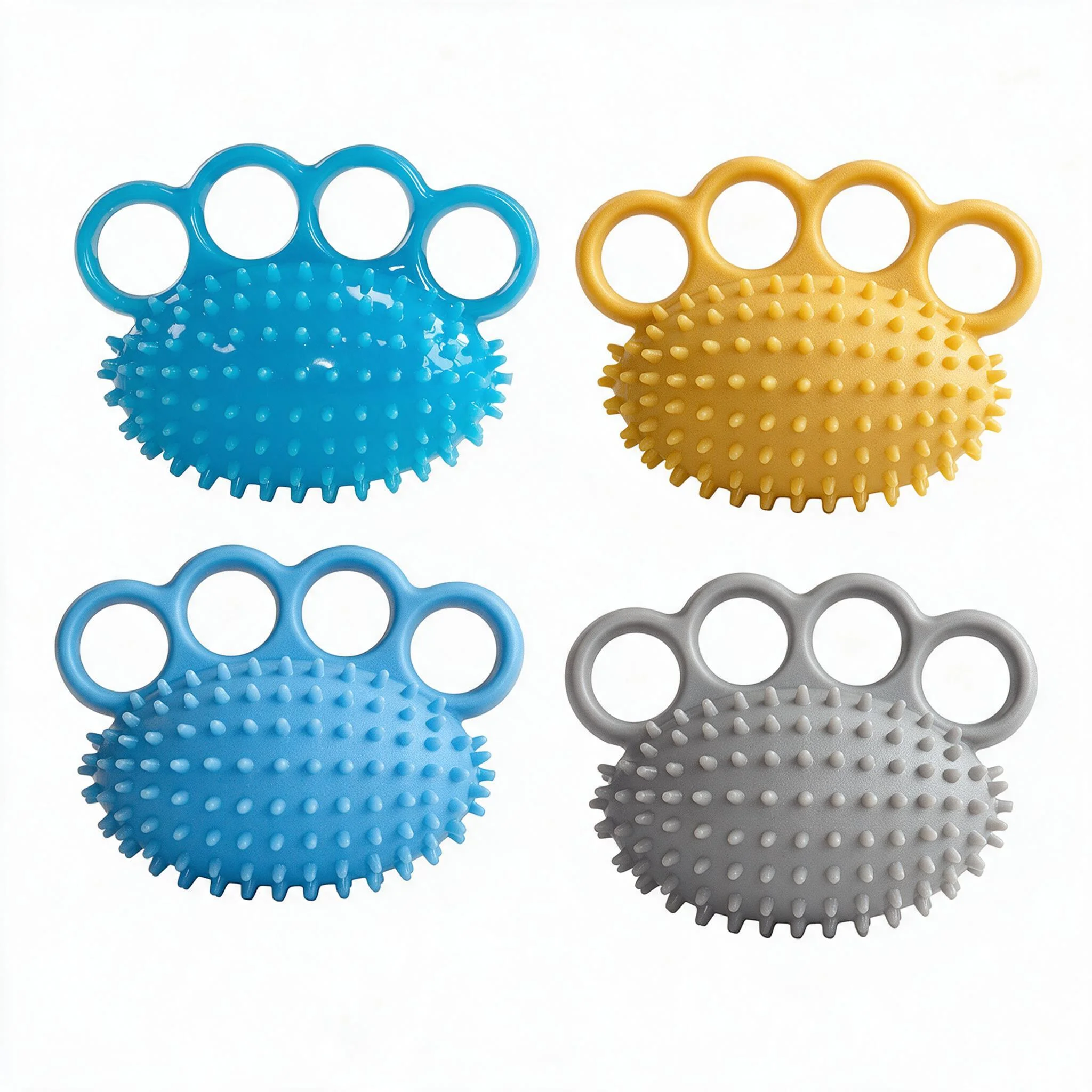 Portable Spike Massage Hand Grip Exerciser Finger Strength Training Squeeze Ball Home Office Fitness Stress Relief Hand Tool
