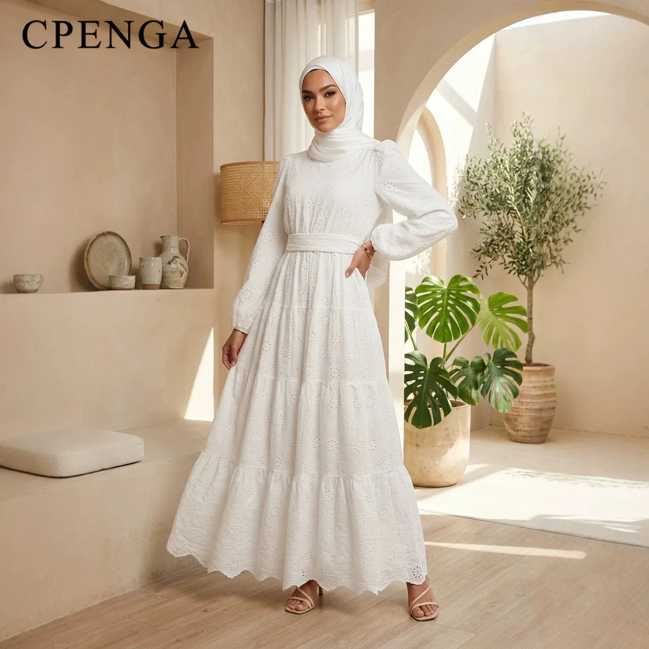 

Ramadan Luxury Embroidered Dubai Abaya for Muslim Women Elegant Arab Modest Dress Islamic Holiday Outfit New Turkey Kaftan Robe