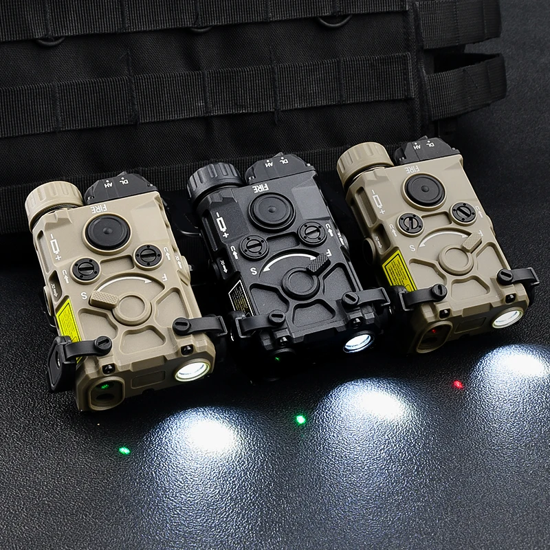 OGL Linterna táctica para arma - punto rojo, láser verde y azul, LED - imagen 4