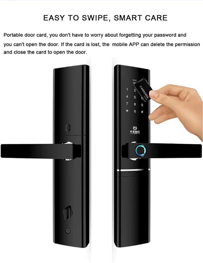 Smart New Wifi App Electronic BT Digital Biometric Fingerprint Keyless Password Code BLE Door Locker Lock