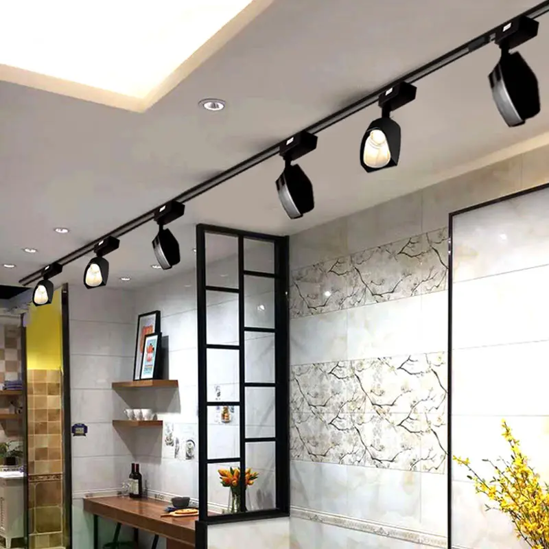 Spotlight LED Track Light Clothing Store Ceramic Tile Furniture Store Exposed Decoration Commercial Lighting Cob Store 20W 30W