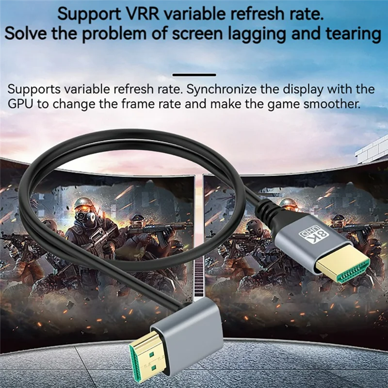 HDTV 2.1 8K الكوع متعدد الوظائف - واجهة متوافقة HD المحمولة خط عرض الكمبيوتر فك التشفير مبيعات كابل التلفزيون