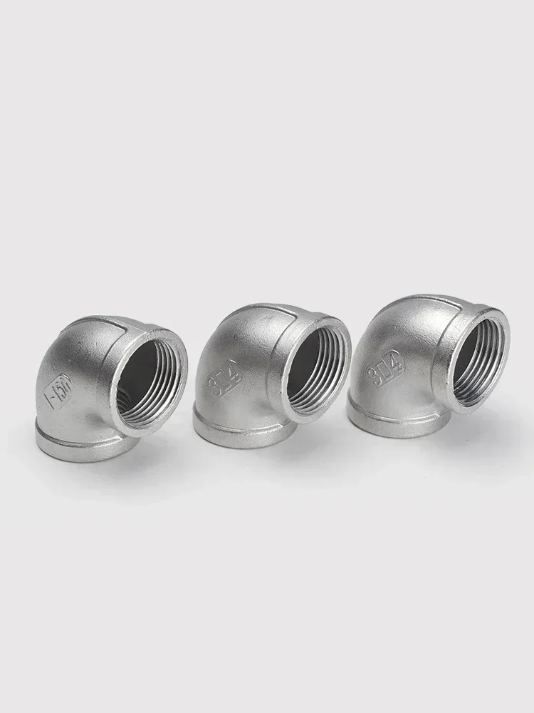 304 stainless steel Elbow 90 Female Thread Pipe Fitting Connector Water 1/8-2“