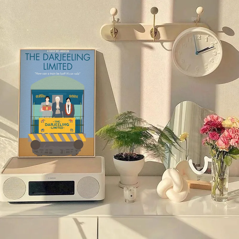 1 قطعة 23 تصاميم ويس أندرسون فيلم دارجيلينغ المحدودة ورق أبيض ذاتية اللصق ملصق فني ورق مقاوم للماء ملصق جدار ديكور #5