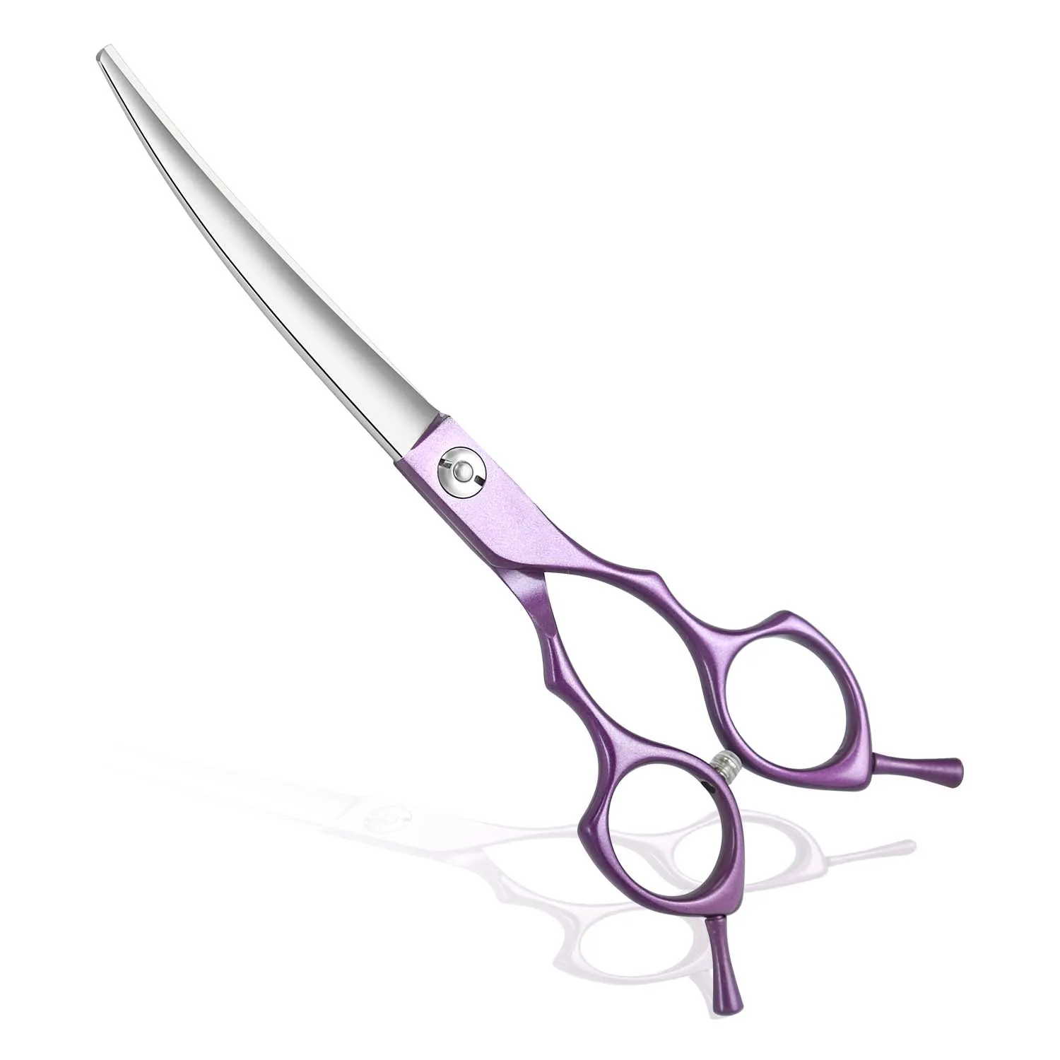 Curved Pet Hair Scissors Grooming Both Hand Available Stainless Steel Dog Scissors Pets Shears Animal Cutting Scissors