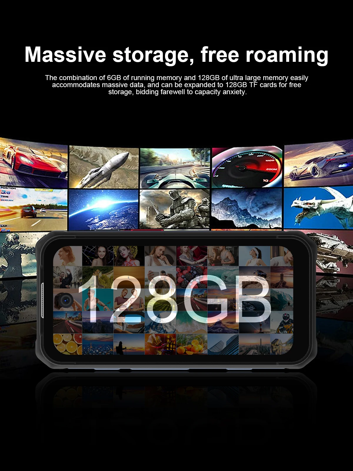 SERVO TANK500 4G Android Mini Rugged Smartphone 6GB+128GB 2 SIM Face Unlock 3.88 inch 3000mAh 13MP Camera Waterproof Smart Phone