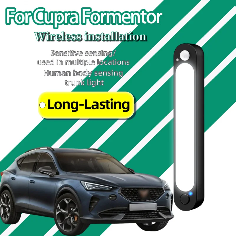 For Cupra Formentor Sports Car Trunk LED Light Wireless Magnetic Rechargeable Motion Sensing Rear Trunk Interior Lamp