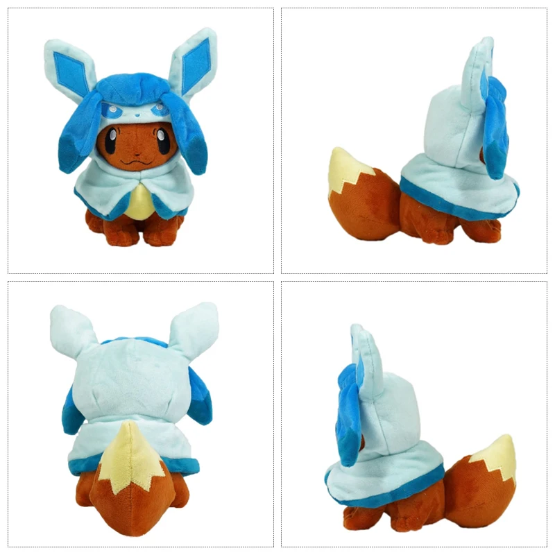 Pokemon Cosplay Plush Toys Pikachu Eevee Cos Umbreon Glaceon Vaporeon Jolteon Espeo Flareon Peluche Stuffed Dolls Birthday Gifts