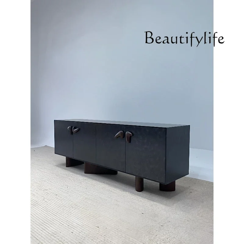 

XY Medieval Designer Home Living Room Creative Solid Wood Storage Dining Side Cabinet Retro Entrance Entrance TV Cabinet