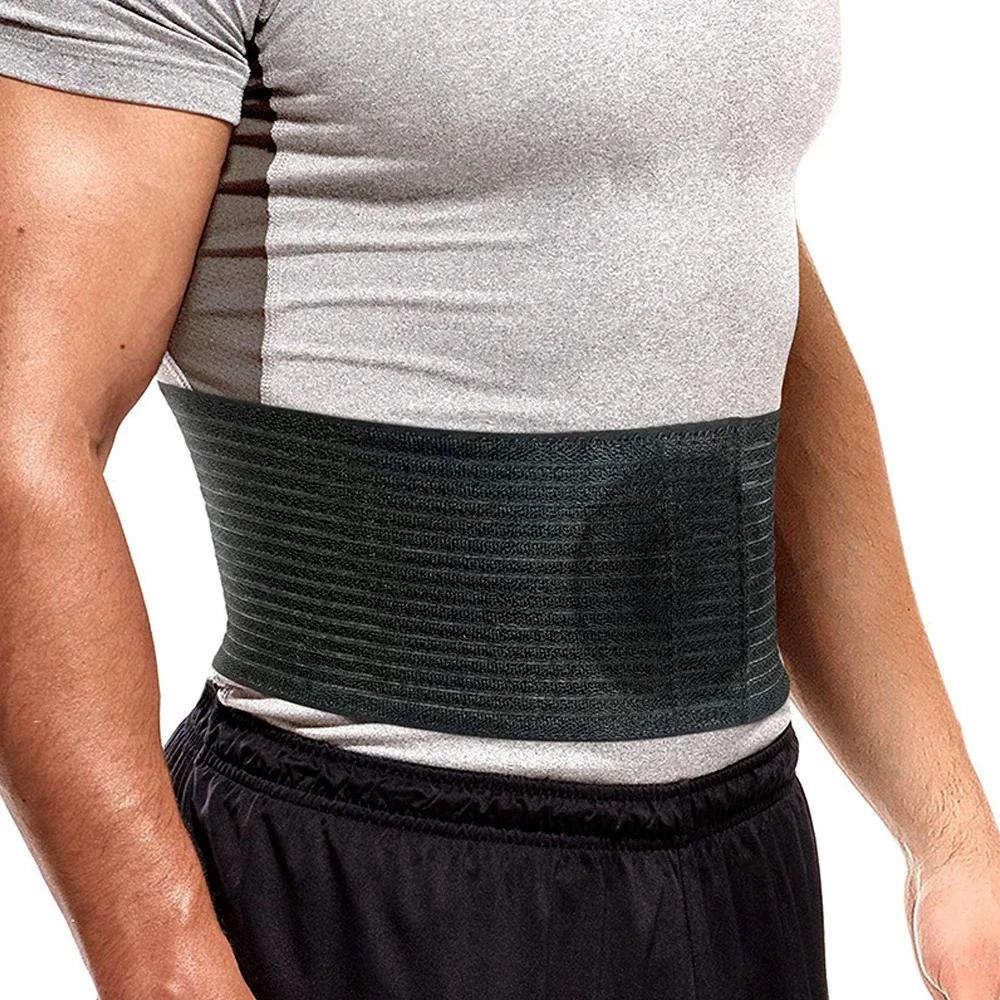 Umbilical Hernia Belt for Men and Women - Abdominal Support Binder with Compression Pad - Supports Waist and Tummy after Surgery