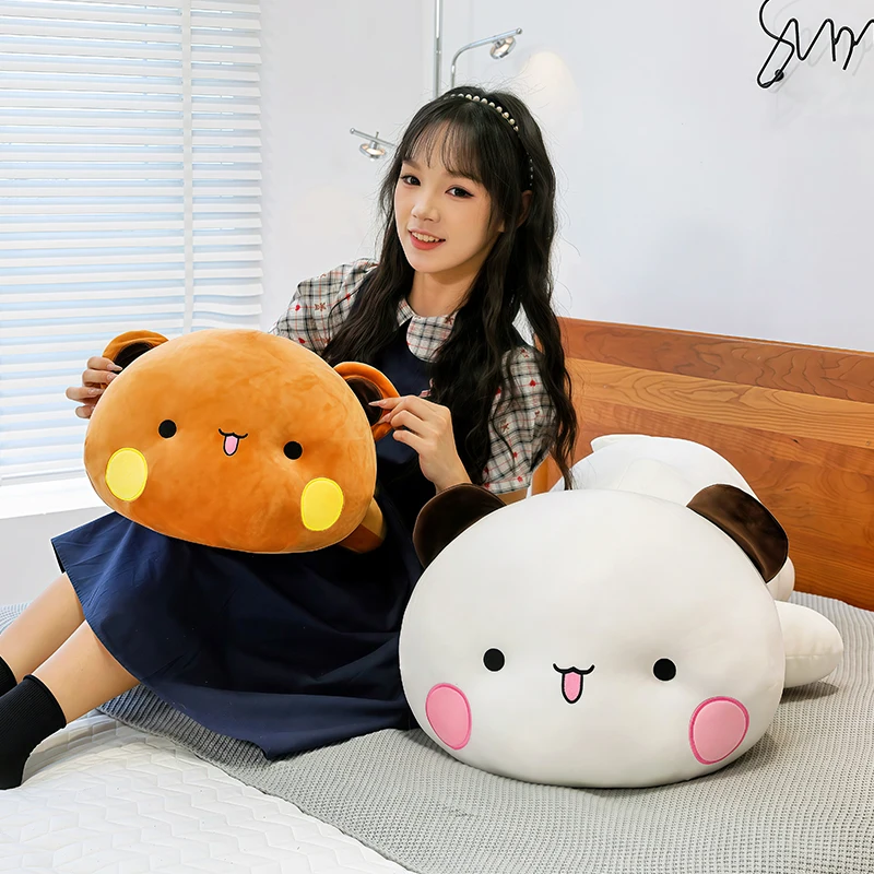 New 70cm Cute Bubu & Yier Cartoon Plush Toy Fluffy Sleep Pillow Anime Stuffed Animal Bolster Valentines Present for Girlfriend