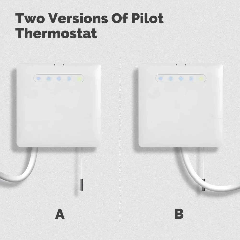 Wifi Smart Thermostat For Pilot Wire Heating Radiator Support Ecowatts Electricity Monitoring Remote Control Alexas GoogleHome