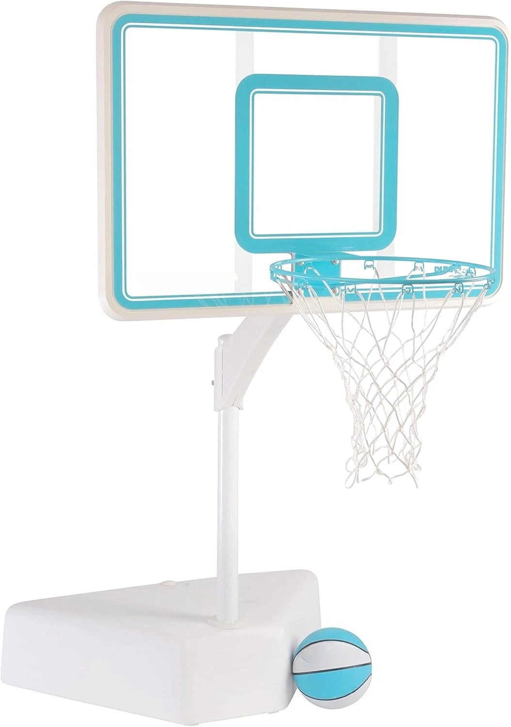 سبلاش آند شوت في الهواء الطلق ارتفاع قابل للتعديل لحمام السباحة كرة السلة هوب مع كرة، قاعدة، وحافة من الفولاذ المقاوم للصدأ مقاس 18 بوصة، ساخنة