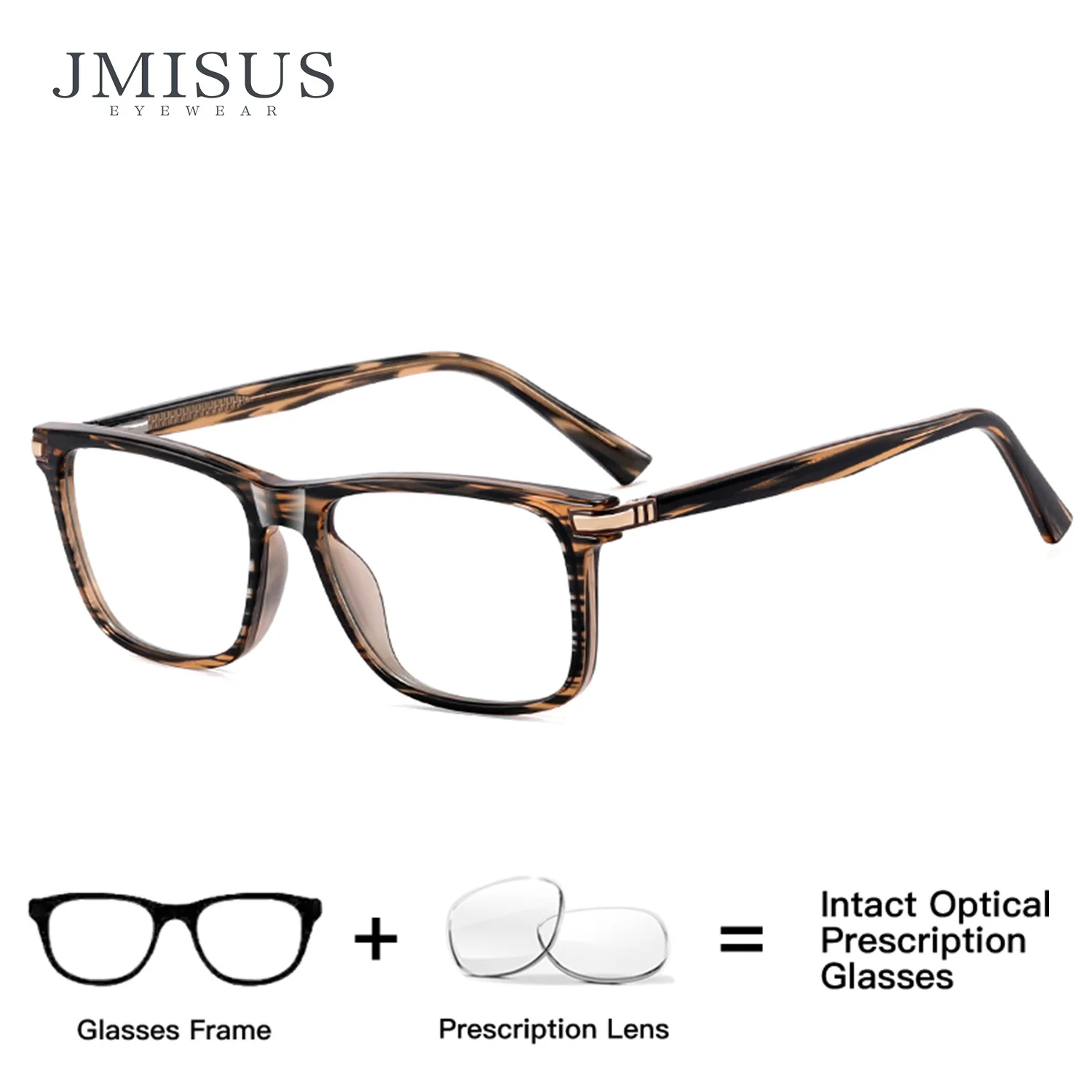 

JMISUS Square Progressive Optical Glasses with Prescription Man Acetate Photochromic Anti Blue Light Myopia Eyeglasses