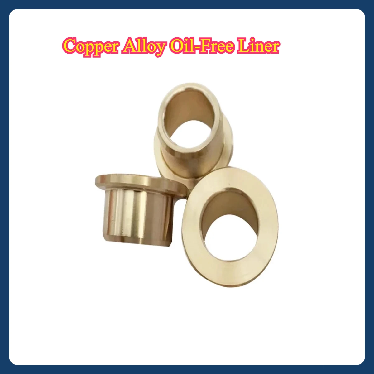 

Copper Alloy Oil-Free Liner Wear-Resistant Shoulder Flanged Self-Lubricating Bearing Sleeve M15-M30