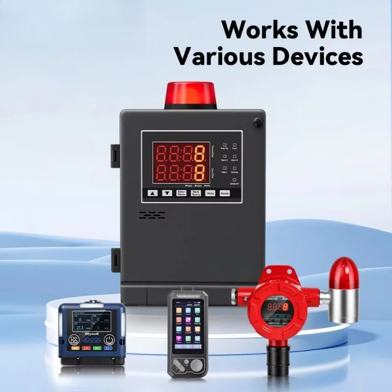 GDB11 alarm controller with digital display, audible and visual alarm, and event recording