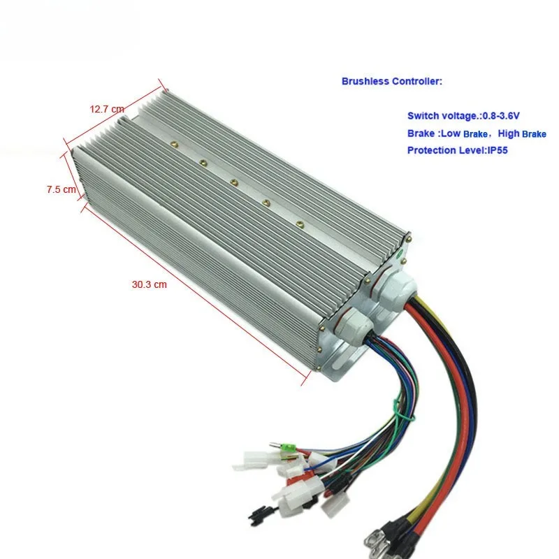 60V 72V 3000W  Bldc Brushless Motor Controller For Electric Tricycle  Electric vehicle for three phase motor