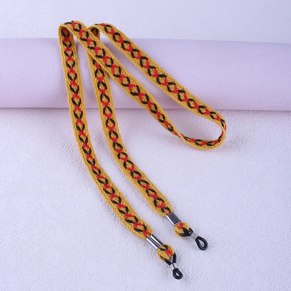 

4Pcs Durable Comfortable Cloth Eyeglass Cords Adjustable Length Retro Sunglasses Neck Lanyard Multifunctional Glasses Strap
