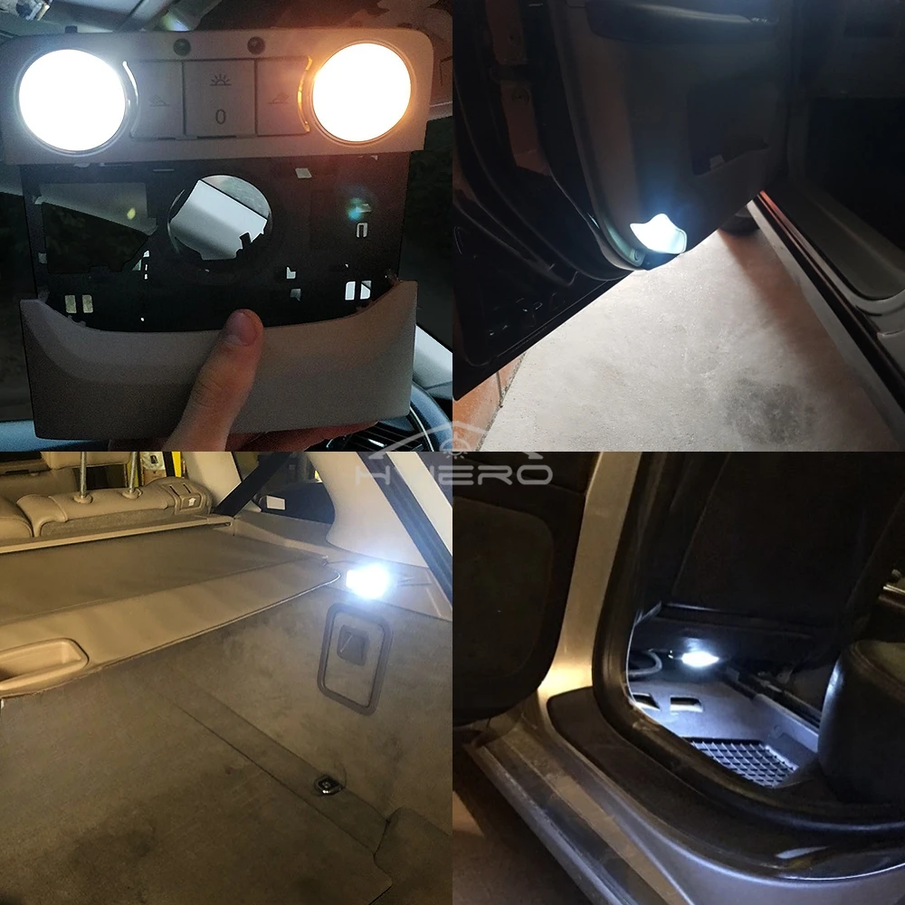 10PCS T10 Auto Led Light Interior Tail Bulb White DC 12V 3528 8SMD Backup Parking Lamp Dome Reading Reverse Superbright Lighting